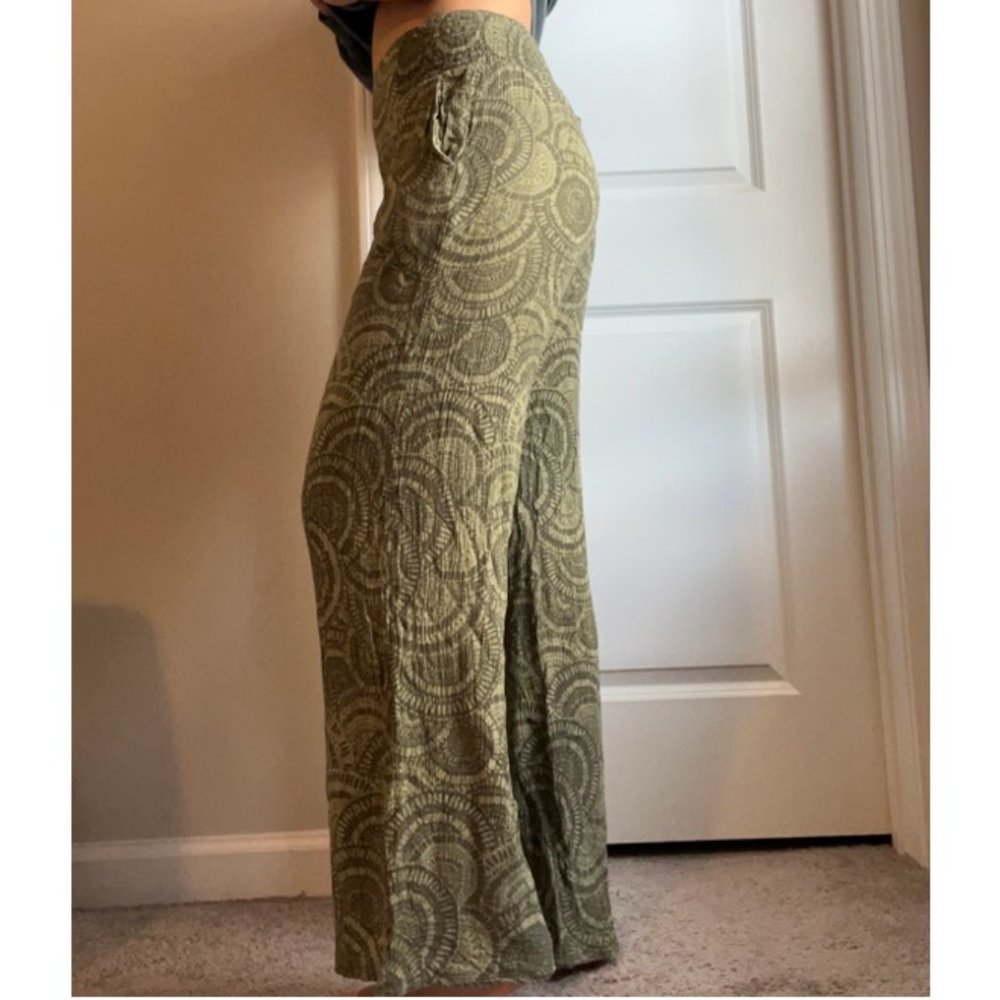 Boho flowy pants (green)
